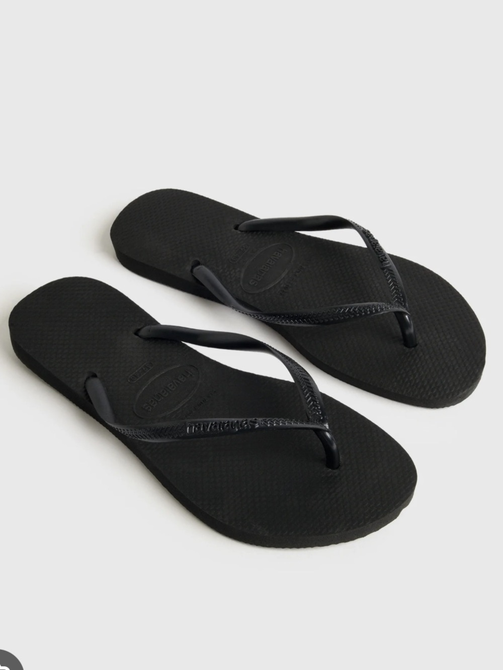 Havaianas Women's Slim Flip Flops - Black